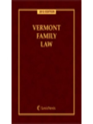 cover image of Vermont Family Law